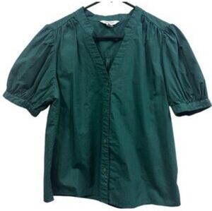 Women's Nine West Puff Sleeve Button Down Shirt